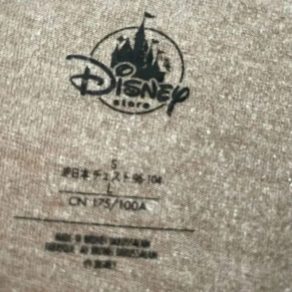 Disney Mickey Mouse Graphic Long Sleeves Tee Gray Tan Crewneck Soft SZ L # 1759 - Picture 8 of 13